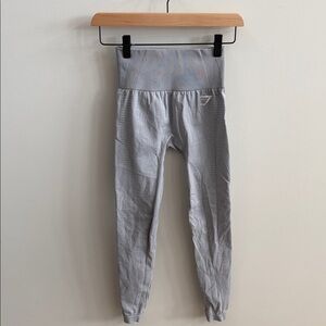 Gymshark Gray High-Waisted Compressive Leggings – XS